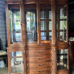 Aico Michael Amini Dining Set And China Cabinet 
