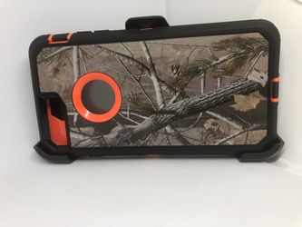 For IPhone 7 Plus / iPhone 8 Plus orange tree camo belt clip case camouflage