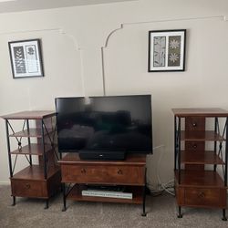 TV Stand w/ Bookshelf’s 