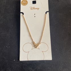 $10 Mickey Mouse Necklace Gold Plated Brand New