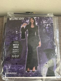 Women’s Wednesday Morticia Addams One Piece Dress Costume Size Small 2/4