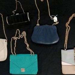 5 Vintage Gold Chain Handbag Purses