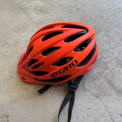 Orange Giro helmet