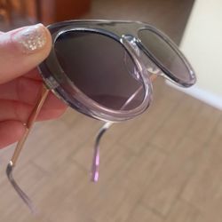 Aviators Sunglasses Sheer Gradient Lenses 