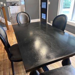 Dining Table And 4 Chairs - Restoration Hardware