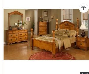 Pine Wood Poster Bedroom Set
