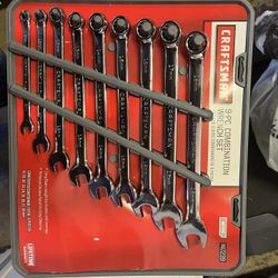 Craftsman Polished Wrench Set   Metric. 9 Pcs