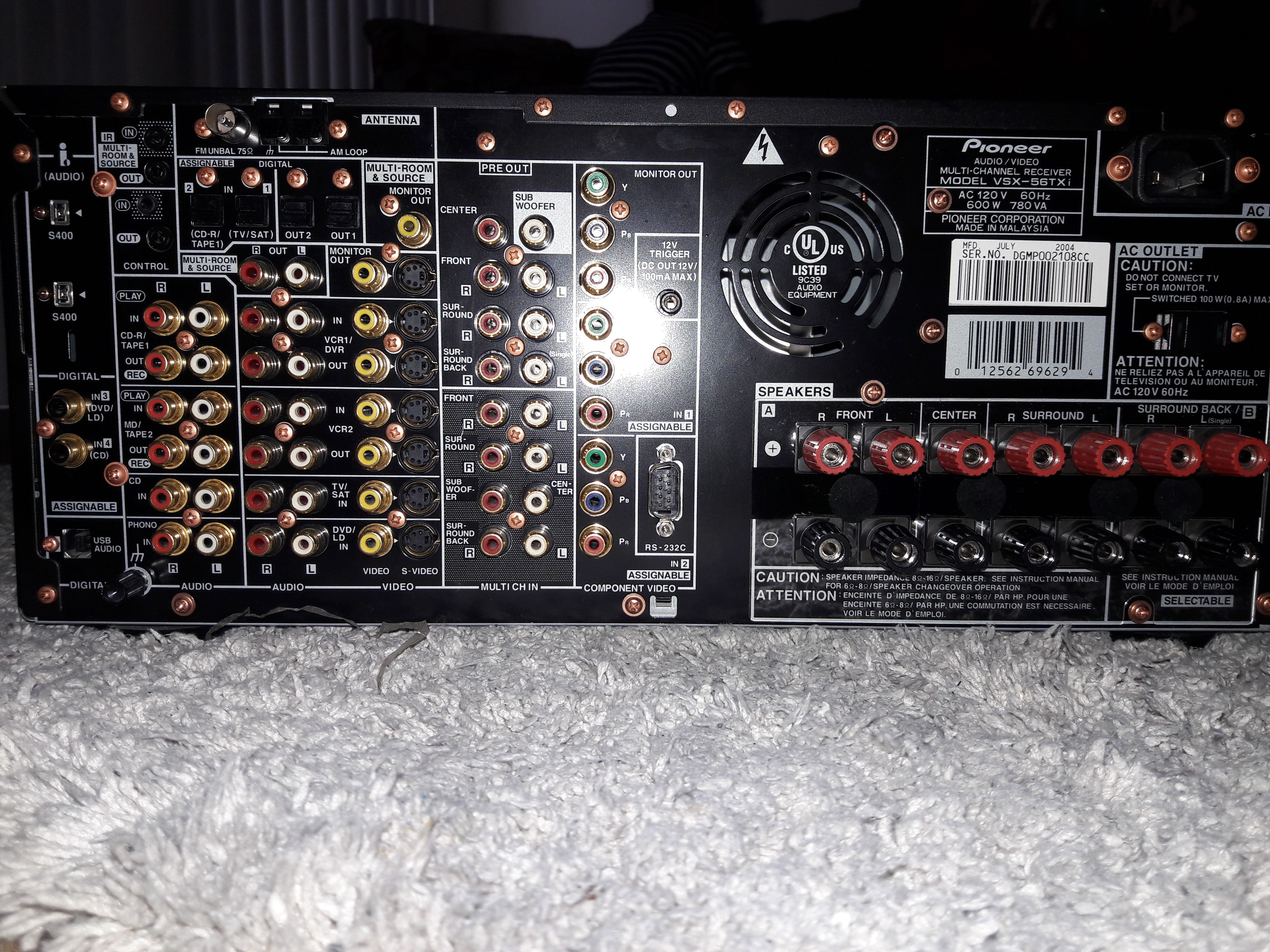 Pioneer VSX-56TXi - A/V Receivers - Pioneer Elite VSX