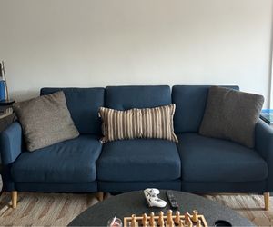 Burrow Navy 3 seat couch