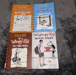 Diary of a Wimpy Kid Books Set of 4