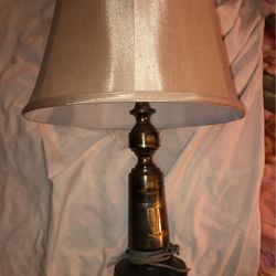 Carved Metal Lamp