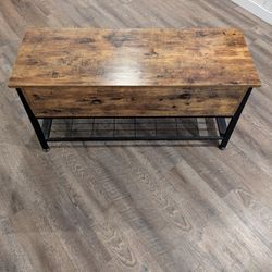 Wooden Storage Bench 
