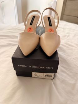 NEW French Connection Bone Slingback Heels Size 7 – $60 OBO