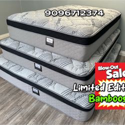 12in King or CK LIMITED EDITION Bamboo Orthopedic Comfort Europillow Top Mattress 