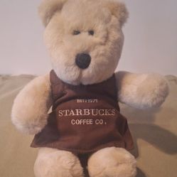 Starbucks Bearista Bear Plush Pike Place Market Limited Edition 2003 