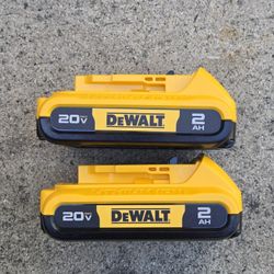 Dewalt 20v Batteries 2.0 Ah Brand New 