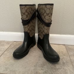 Coach Women’s Size 6 Rain Boots 