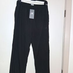 Men's New Balance Joggers Sweatpants Size Medium All Black Brand New 