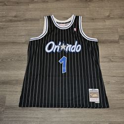Mitchell Ness Orlando Magic Penny Hardaway Pinstripe Swingman Jersey Mens Small
