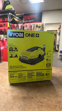 RYOBI ONE+ 18V Cordless Dual Function Inflator/Deflator(Tool Only)