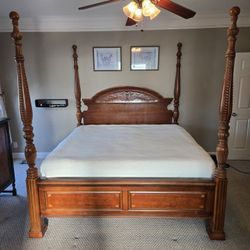 King Bedroom Furniture-All Solid Wood