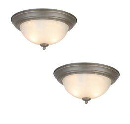 2-light 13 inch LED Oil Rubbed Bronze Flush Mount lights