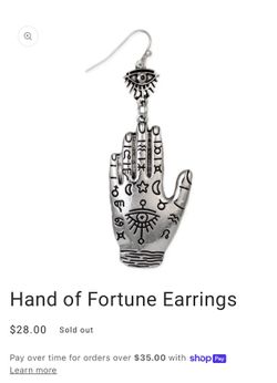 Hand Of Fortune Earrings 