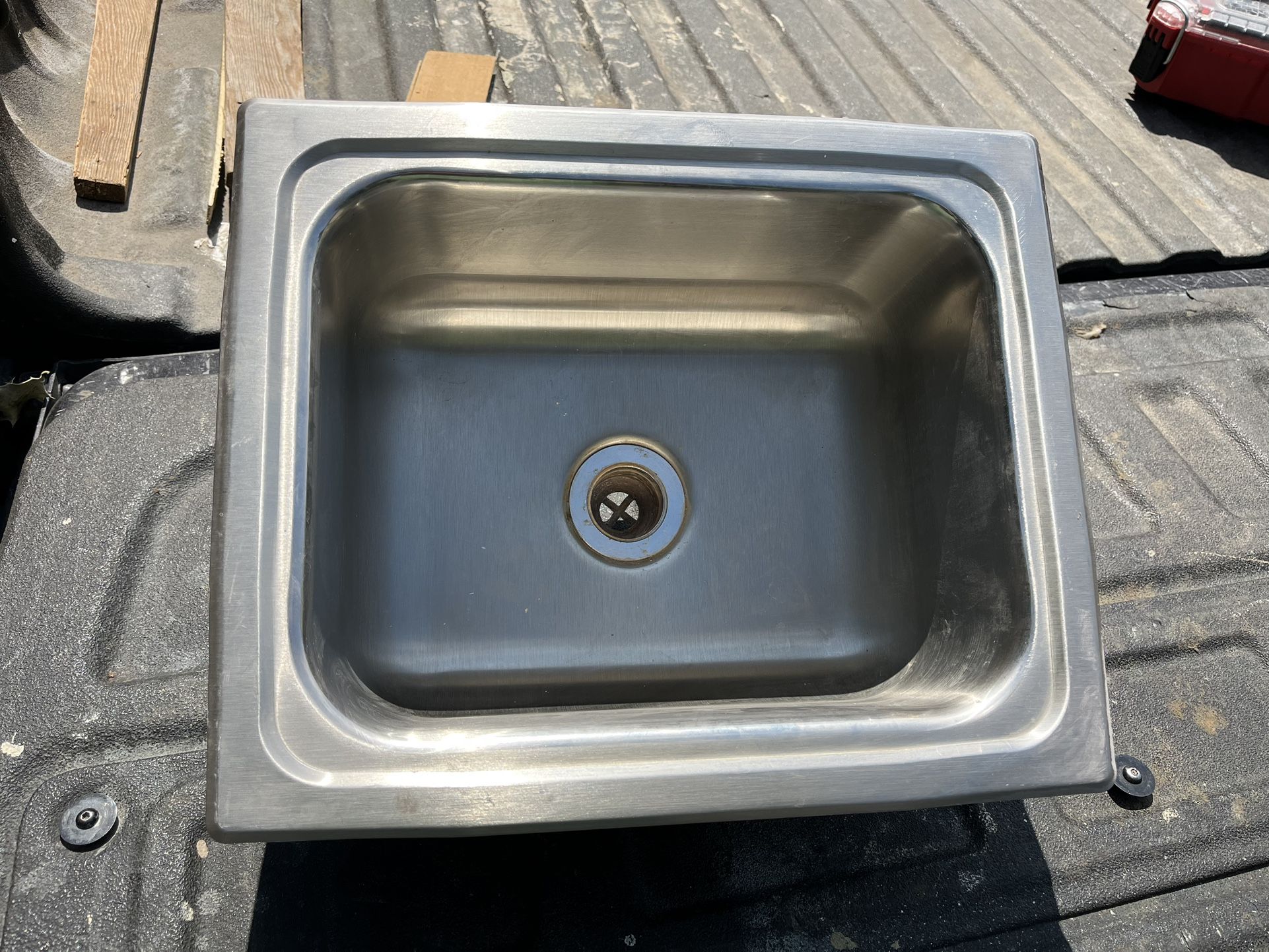 Small stainless steel bar sink