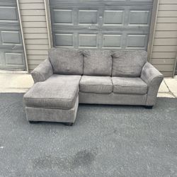 Gray Sectional Couch (Will Deliver For A Fee)