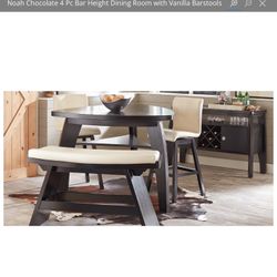 Kitchen Dinette Bar Height Table Set