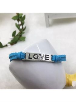 Love leather bracelet