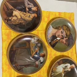 Norman Rockwell Plates Set Of 5