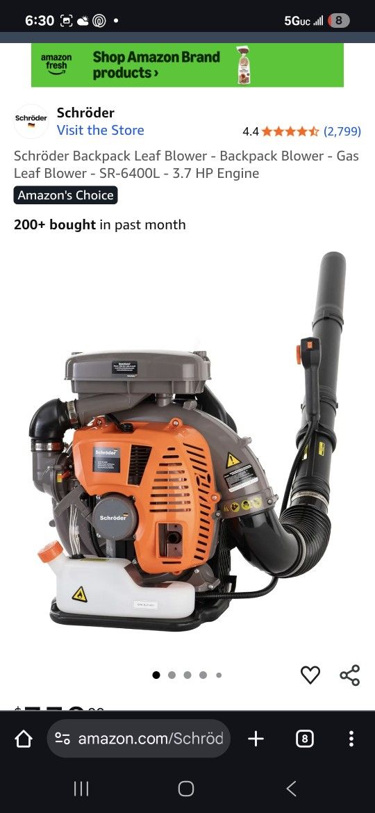 Leaf Blower Lightly Used No longer Needed