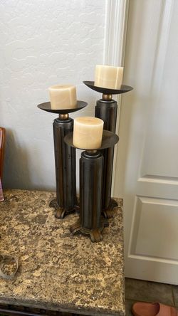 3 candle stands