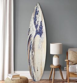 CONVERSATION PIECE! The Great Wave Off Kanagawa Surfboard
