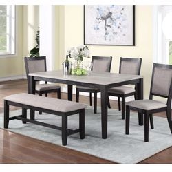 Dining Table Set 6 Pcs 