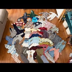 Huge lot of baby boy clothes 3-6 months