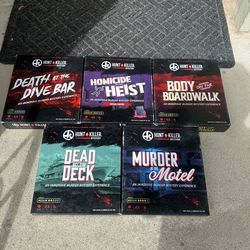 Hunt-A-Killer Murder Mystery Games (Pack of 5)