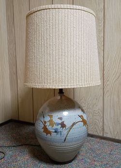 Mid Century Vintage California Pottery Ceramic Stoneware Table Lamp