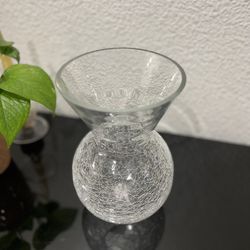 Mosaic Crackle Glass Flower Vase