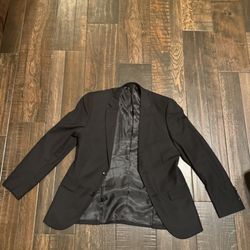 Carlo Lusso 150 Black Suit 36 S. Slacks 36/30 S