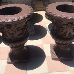 New Flower Pots Made Out Of Cement 