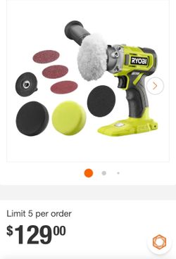 RYOBI  new 18V Cordless 3 in. Variable Speed Detail Polisher/Sander
