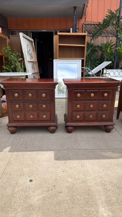Antique solid wood Nightstands 30 wide 18 deep 30 tall