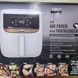 Bella Pro Series - 6-Qt. Digital Air Fryer With Matte Finish - Matte White