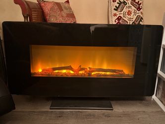 Electric Fireplace Heater with Flame Effect