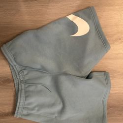 Brand New Large Nike Fleece Shorts Baby Blue!