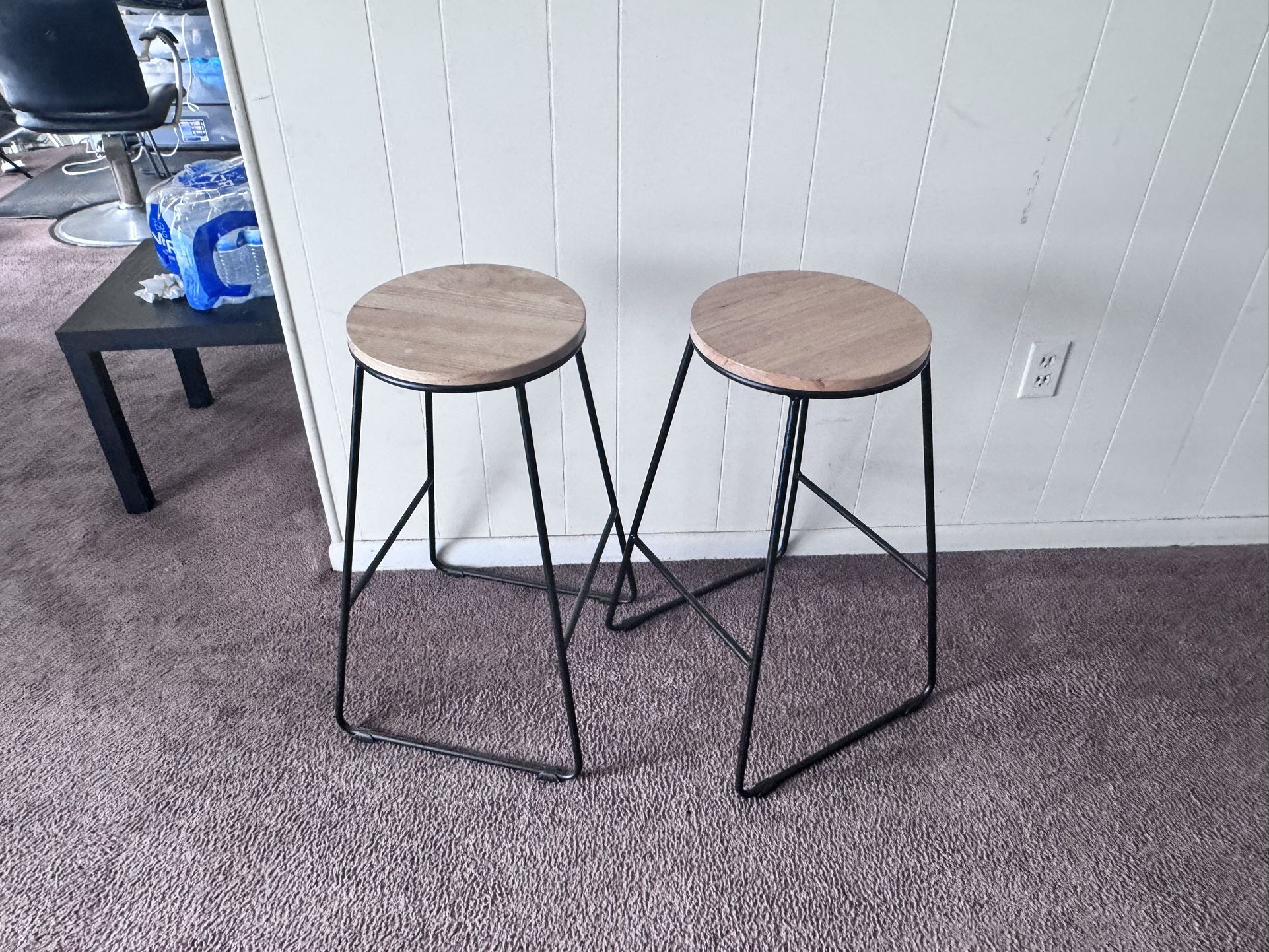 Light Wood Grain Barstools