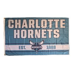 Charlotte Hornets NBA 3x5 Flag Banner 36x60 Basketball Wall Decor New