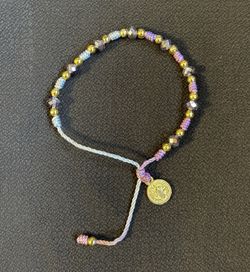 Purple and Gold Bracelet
